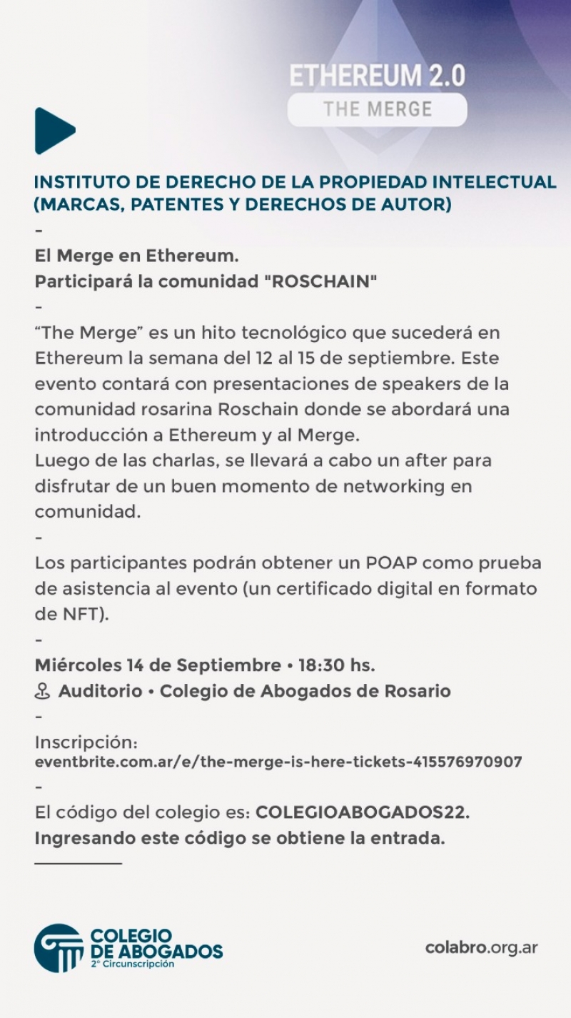 El Merge en Ethereum - 14/09/2022